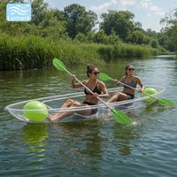Sac flottant latéral transparent pour siège de kayak deux places avec kit complet pour parc aquatique, personnalisé de Chine, Lumark, usage commercial
