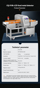 CQ-910K đa ngôn ngữ hệ thống độ nhạy cao màn hình cảm ứng thực phẩm Máy dò kim loại đường hầm Máy dò kim loại bị hỏng máy dò kim - Product Image 6