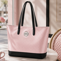 Sac fourre-tout argenté métallisé pour femmes avec motif monogramme, grande capacité, sac à bandoulière avec poignée de transport, finition miroir