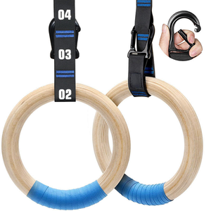 CZFIT 2026 รุ่นใหม่ 32 มม. ที่ฝึกออกกำลังกายแบบแขวนทำจากไม้ สายรัดปรับได้ รับน้ำหนักได้มาก เป็นมิตรกับสิ่งแวดล้อม รองรับน้ำหนักได้ 10 กก. ถึง 1000 กก. สำหรับการฝึกแบบครอสเทรนนิ่งที่บ้าน - Product Image 2