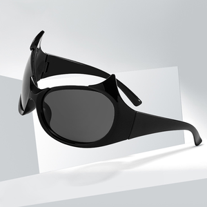 Attrapez vos yeux Y2K démon ombre cadre noir lunettes de <span class=keywords><strong>soleil</strong></span> Chic culte mode Style lunettes de <span class=keywords><strong>soleil</strong></span> UV400 oeil de chat ombre multicolore - Product Image 6