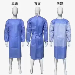 Camice monouso isolante Non tessuto Batas Quirurgicas Desechables camice medico chirurgo - Product Image 5