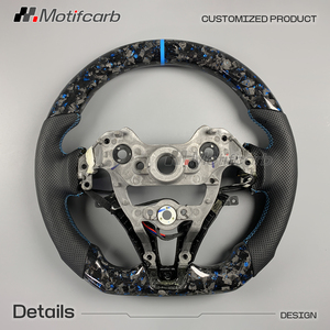 Volante de Fibra de Carbono Forjado Azul Personalizado para Hyundai I20N I30N Elantra N N-line Veloster N 2018-2026, Mejora del Interior - Product Image 5