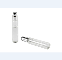 Flacon pulvérisateur de parfum de luxe de 15 ml, format poche, en verre, avec atomiseur à pompe métallique et capuchon sérigraphié