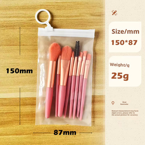 Ensemble de 8 mini pinceaux de maquillage portables Ai Liya Morandi, manche en plastique, poils synthétiques doux, forme angulaire pour le visage, l'ombre à paupières - Product Image 4