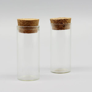Bouteille <span class=keywords><strong>en</strong></span> <span class=keywords><strong>verre</strong></span> transparent avec bouchon <span class=keywords><strong>en</strong></span> liège, <span class=keywords><strong>Tube</strong></span> <span class=keywords><strong>en</strong></span> <span class=keywords><strong>verre</strong></span> 1oz avec couvercles <span class=keywords><strong>en</strong></span> bois, de qualité <span class=keywords><strong>alimentaire</strong></span>, vente <span class=keywords><strong>en</strong></span> gros, 30ML, 10 ML - Product Image 4
