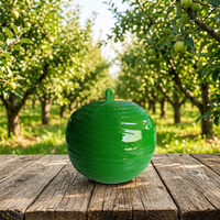 Groene of gele kleverige fruitvliegvalbal van plastic voor boomgaard, kas, huishouden en tuinbouw; vangt alle vliegen.
