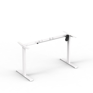 Bureau électrique réglable en hauteur, moteur simple, moteur sans balais, structure métallique, pour bureau, étude et écriture - Product Image 4