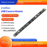 Módulo de Cámara USB de Doble Lente de 2MP, Cámara Web Estéreo Binocular Sincronizada de 1080P, Sin Controladores UVC, para Aplicaciones de Sistemas de Control de Acceso de Seguridad