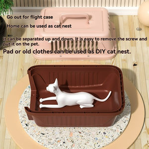 Оптовая продажа, Заказная авиаперевозка для домашних животных с колесами XXXL, большой ящик для собак, пластиковый дорожный ящик, транспортная клетка - Product Image 6