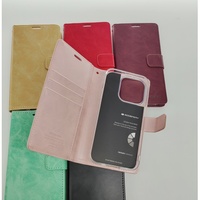 Étui portefeuille en cuir Top Vente Goosepry Blue Moon Diary pour iPhone Duo avec porte-cartes – Coques de téléphone Fundas Para Celulares
