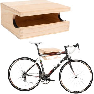 IRONDONKEY Bike in <span class=keywords><strong>legno</strong></span> massiccio appesa a <span class=keywords><strong>parete</strong></span> per interni portaoggetti per bici da casa per interni con supporto per biciclette da strada - Product Image 6