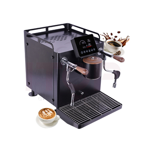 Macchina da Caffè Commerciale con Pompa Rotativa - Gruppo Singolo 9 Bar Doppia Caldaia 3200W per Piccoli Caffè con Alimentazione Automatica dell'Acqua - Product Image 3