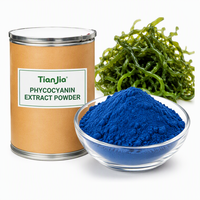 Poudre de Phycocyanine Sauvage Tianjia, Extrait de Spiruline Bleue à Valeur E, Colorant Alimentaire Naturel, Emballage en Fût, Extraction par Solvant