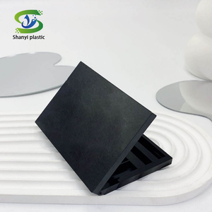 Boîtes carrées compactes pour fards à paupières et blush, 8 et 12 couleurs, écologiques, en ABS, neuves, vides, avec position <span class=keywords><strong>de</strong></span> pinceau haute <span class=keywords><strong>CD</strong></span>, revêtement UV, vente en gros - Product Image 2