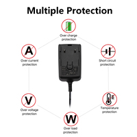 Prise interchangeable alimentation Eu Uk Us Au Plug 12V 2A 24W adaptateur secteur adaptateurs ca à cc alimentation à découpage 12V