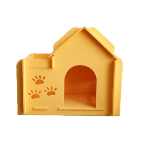 5 renk keçe kedi evi evde beslenen hayvan yuva ücretsiz hediyeler ile katlanır keçe rahat kafes kedi yatak - Product Image 1