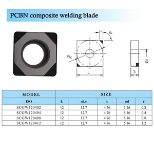 Lưỡi pcbn cho công cụ tiện 10x tuổi thọ trong gia công HSS so với chèn gốm - Product Image 3