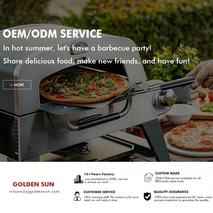 15 X 13 Inches Stainless Steel Perforated Baking <strong>Pizza</strong> Peel Shovel <strong>Spatula</strong> With TPR Handle - Product Image 4