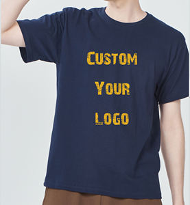Venta al por mayor de alta calidad liso personalizado camiseta 220gsm algodón manga impresión peso pesado camiseta en blanco de gran tamaño camiseta para hombres - Product Image 1
