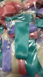 Sacs en filet exfoliants en plastique pour savon, avec cordon de suspension pour le corps, le bain et la douche - Gain de place - Product Image 2