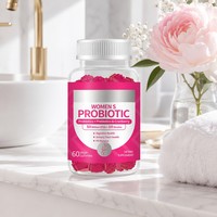Gummies Probiotiques pour Femmes Marque Blanche 50 Milliards de CFU pour la Santé Vaginale et le Soutien Digestif Équilibre du pH Sans Sucre 60 Unités