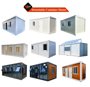 Bâtiment de bureau modulaire portable à assemblage rapide UVO, maison conteneur préfabriquée en acier en kit, <span class=keywords><strong>garage</strong></span> à panneaux sandwich - Product Image 6