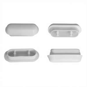 Bumper pour siège de toilette à emboîtement 42 x 15 mm, composant de siège de toilette en plastique blanc - Product Image 3