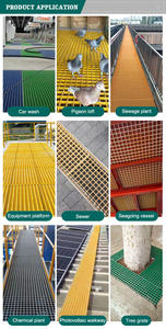 Solution antidérapante Grille moulée en fibre de verre FRP GRP pour pont passerelle à plate-forme - Product Image 6