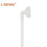 Écouteur sans fil LSENG 2.4G à tube acoustique avec connecteur K/M pour talkie-walkie, oreillette entièrement sans fil pour radio bidirectionnelle
