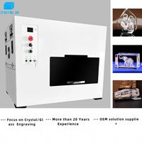 Machine de gravure laser 3D sur verre cristal, gravure interne 3D, laser vert 532nm, cadeaux personnalisés