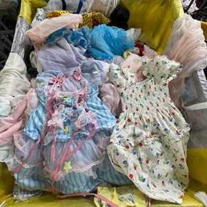 Sıcak satış kullanılan giysiler çocuklar için balya paketi ikinci el güzel yaz elbiseler kızlar için elbise kullanılan çocuklar giysi çocuklar giymek - Product Image 1