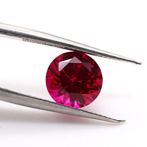 Các Nhà Sản Xuất Tổng Hợp Corundum Màu Đỏ Corundum Đá <span class=keywords><strong>5</strong></span> #0.8 Đến 2.2Mm Vòng Cắt Sapphire <span class=keywords><strong>Ruby</strong></span> Corundum Đá Quý - Product Image 2