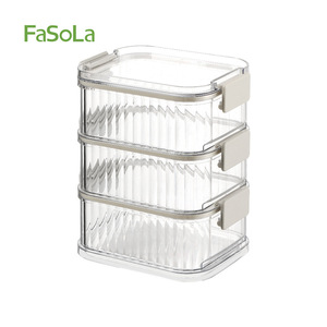 Noodle <b>Storage</b> Box Rectangle Food Grade Transparent <b>Kitchen</b> Spices <b>Container</b> For Cooking - Product Image 3