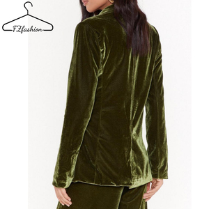 Chaqueta <span class=keywords><strong>de</strong></span> <span class=keywords><strong>terciopelo</strong></span> ajustada para <span class=keywords><strong>mujer</strong></span> 2020 - Product Image 4