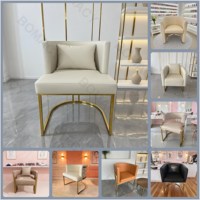 Table de manucure de luxe en PU réglable avec chaises pour client et technicien, ensemble chaise et fauteuil pour salon de beauté