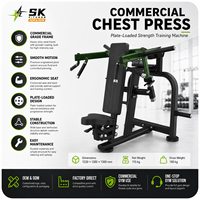 Machine à presser les épaules SK à charge libre pour entraînement de force, équipement de gym pour le haut du corps, usage commercial en centre de fitness, OEM