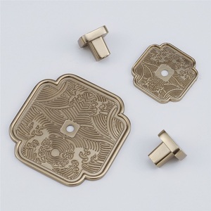 Poignées amovibles en alliage de zinc à motif vague moderne pour armoires, placards, tiroirs et portes – Design durable et luxueux - Product Image 2