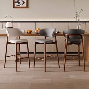 Современные и простые табуреты для баров, стулья для баров, высокие стулья для китайских баров и столов от производителя. - Product Image 2