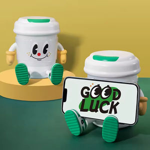 Iluminación creativa Luz de escritorio Decoración de habitación de cama Lámpara de mesa Taza con patas Teléfono Sostiene mesita de noche Linda luz de noche para niños - Product Image 4