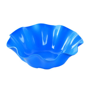 Lotus Leaf Shaped Fruit Plate Plastic Lightweight Snack Bowl For Living Room Party Use Small Yellow Blue Green Large Red - Product Image 5