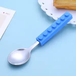 Food Grade Cute Children Stainless Steel Cutlery Spoons And Fork Set Kids Cutlery Set