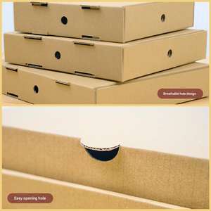 Cajas de Pizza para Regalo al por Mayor, Biodegradables, Creativas, Portátiles, Apilables, de Papel Kraft Impreso, para Empacar Alimentos - Product Image 6