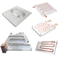 Radiateurs liquides en aluminium haute puissance, pièces d'échange de chaleur, usinage CNC laser, plaque de refroidissement par eau pour équipement médical