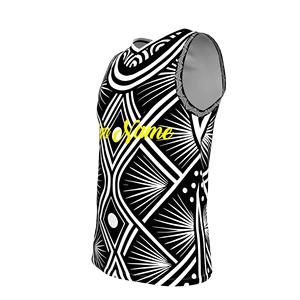 HIRBGODユースバスケットボールジャージーノースリーブカスタマイズ可能ナンバーチーム名ブラックバスケットボールベスト - Product Image 4