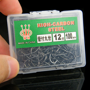 Hameçons Marusei n° 18 hameçons en acier à haute teneur en carbone, 100 pièces, pour la pêche en eau salée - Product Image 1