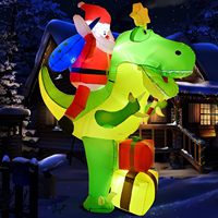 Vente en gros Gonflables de Noël Père Noël Décorations d'extérieur gonflables avec Noël et coffrets cadeaux Décoration de jardin gonflable