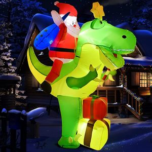 Décorations <span class=keywords><strong>de</strong></span> Noël gonflables pour l'extérieur en Dacron FYC avec Père Noël et boîtes cadeaux – Vente en gros - Product Image 4