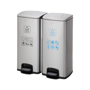 Metal Waste Bin Sealed And Deodorized 4 Categories Pedal Stainless Steel Metal Trash Can Waste Bin