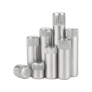 Pasadores Paralelos Moleteados de Acero Inoxidable 18-8 SS SUS 304 316 316L A2-70 A2-80 A4-70 A4-80, Cromados y Niquelados - Product Image 3